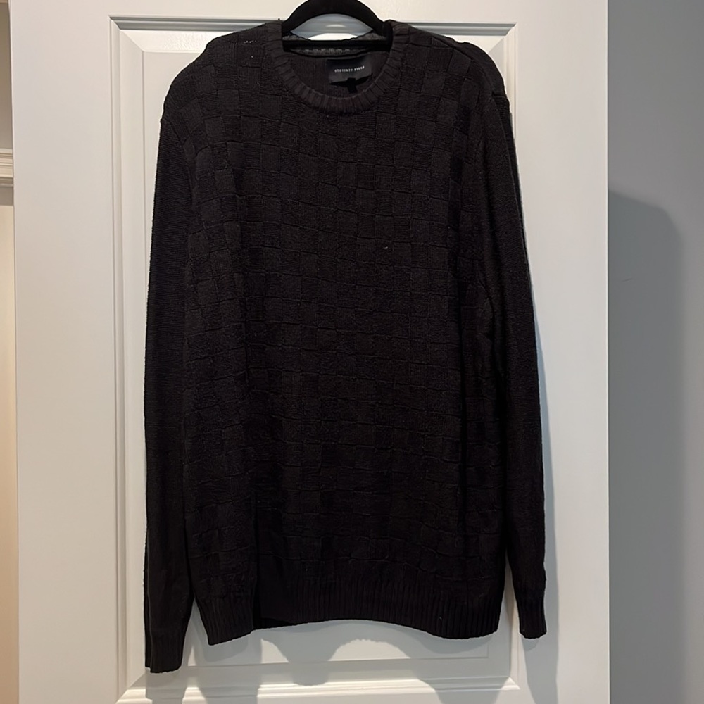 Vintage Black Checkered Sweater